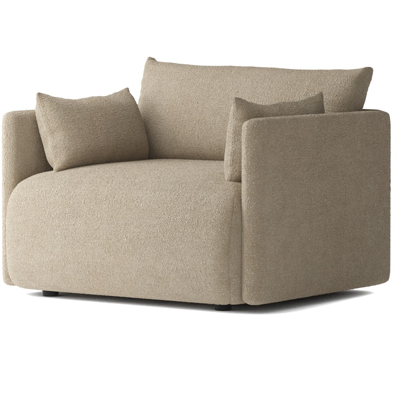 Offset Armchair, Bouclé Beige