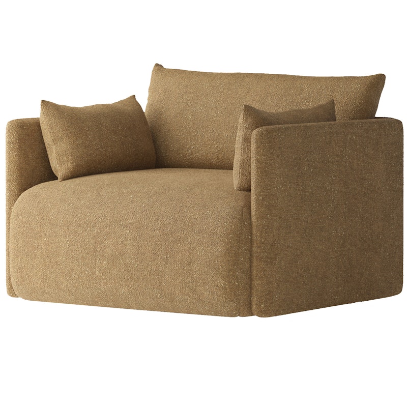 Offset Armchair, Bouclé Gold