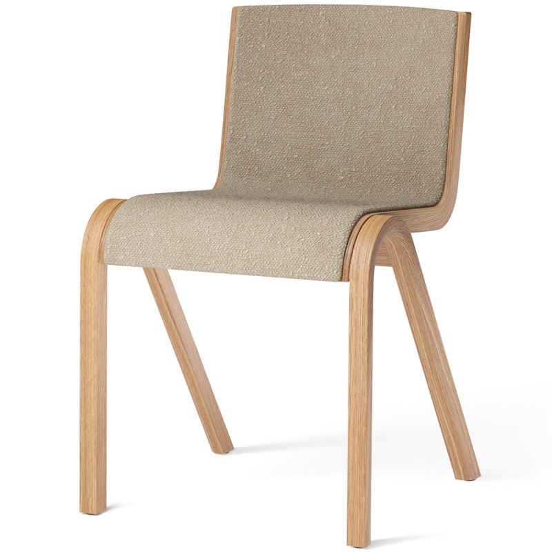 Ready Chair, Upholstered Front, Oak / Bouclé 02