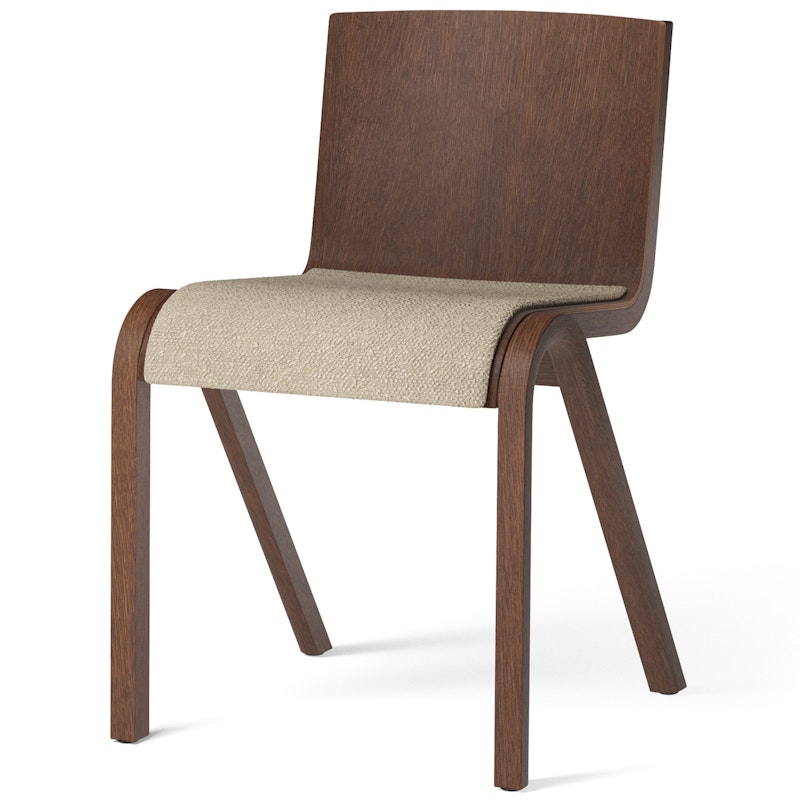 Ready Chair, Upholstered Front, Dark Stained Oak / Bouclé 02