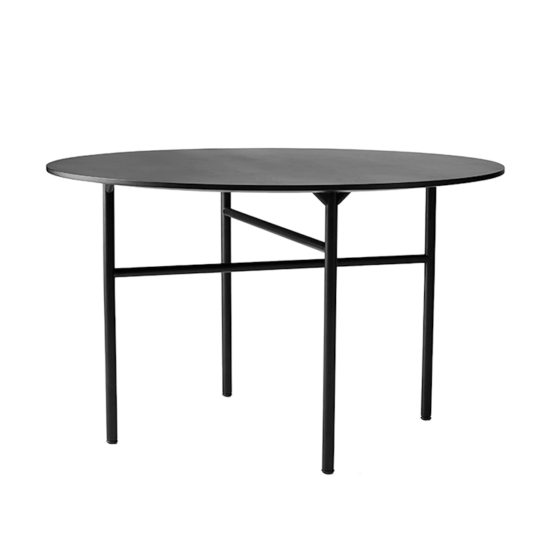 Snaregade Round Dining Table Ø120 cm, Black