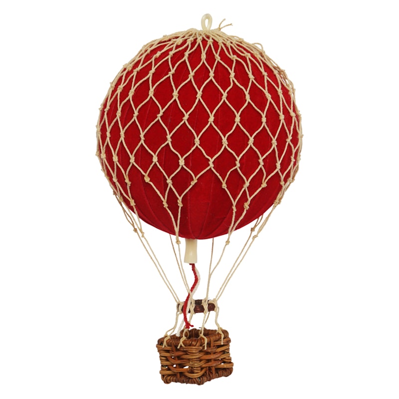 Floating The Skies Air Balloon Velvet Ø8.5 cm, Red