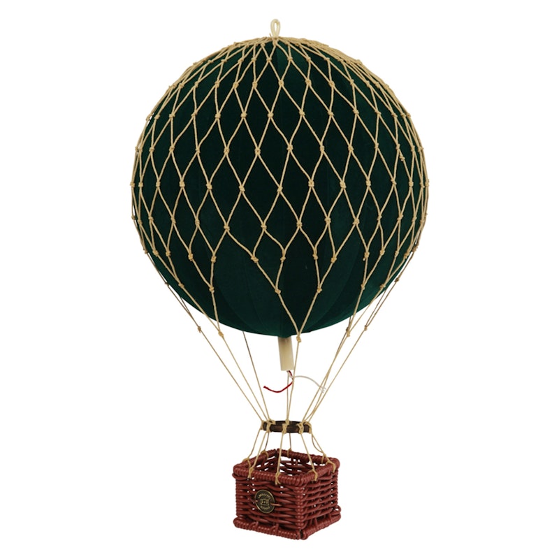 Travels Light Air Balloon Velvet Ø18 cm, Green