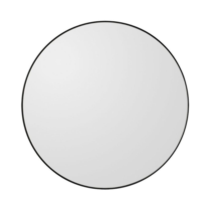 Circum Wall Mirror Ø70 cm, Black / Clear