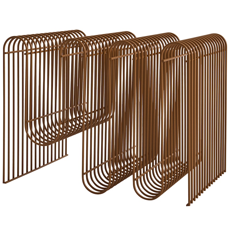 Curva Magazine Rack, Amber