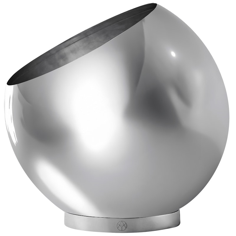 Globe Flower Pot Ø37 cm, Silver