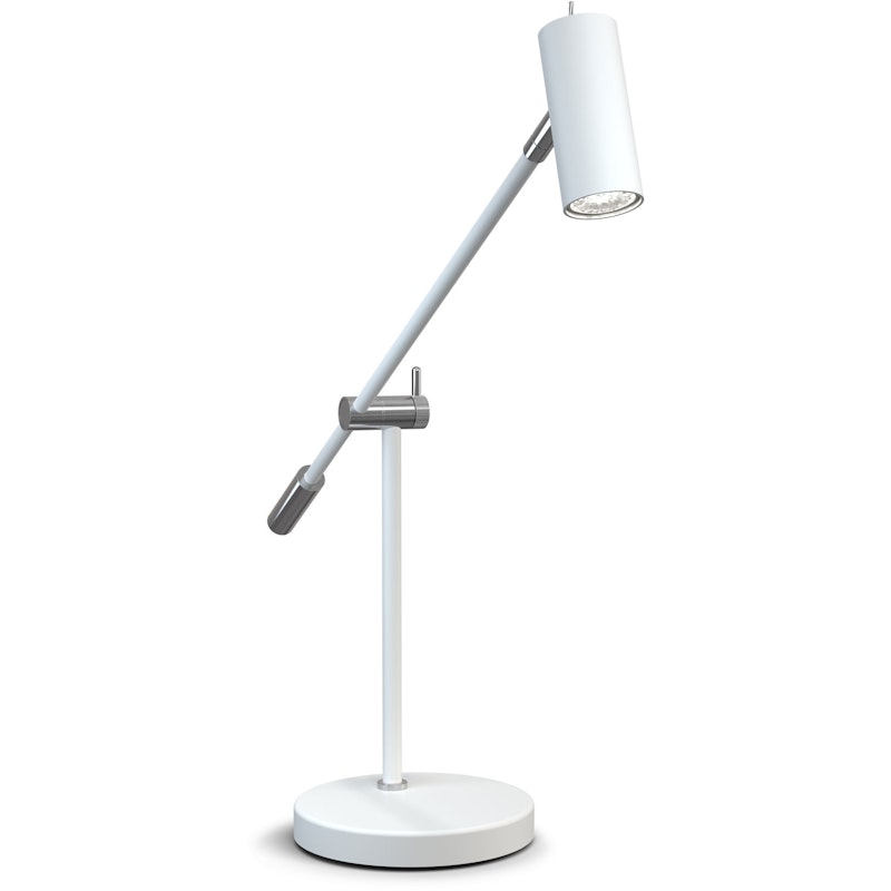 Cato Table Lamp, Matte White