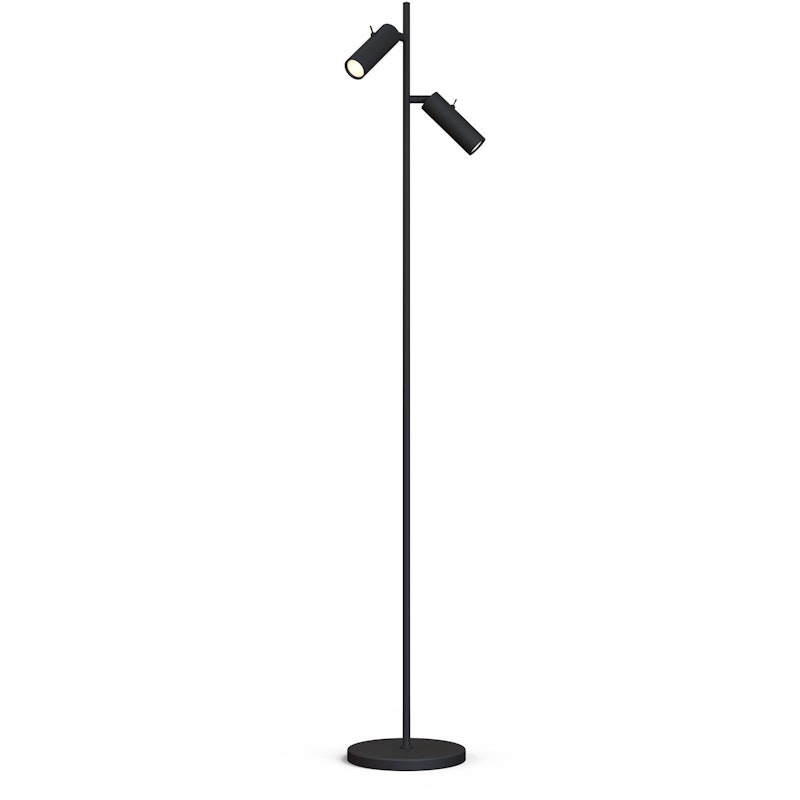 Cato Slim Double Floor Lamp Double, Matte Black