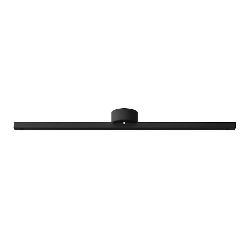 Pendant Suspension Rail For 2 Pendants, Matt Black