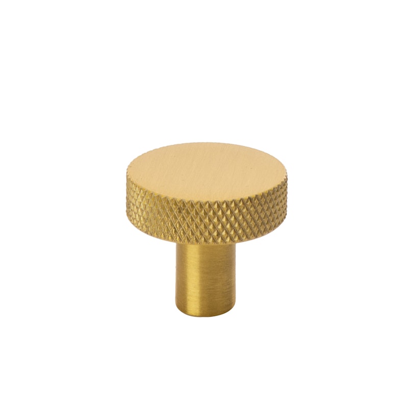 Flat Knob 26, Brass