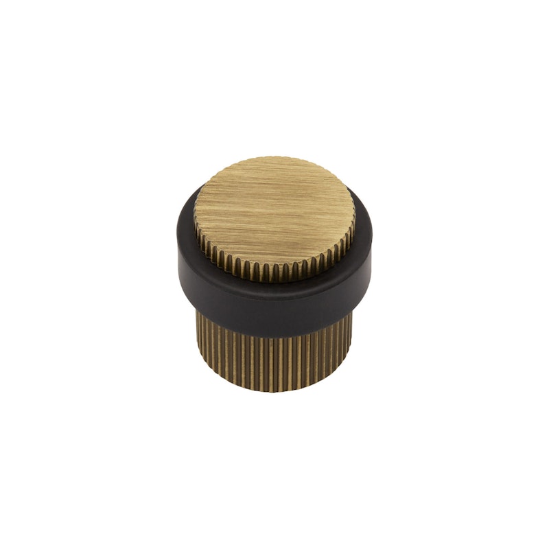 Helix Stripe Door Stop, Antique bronze