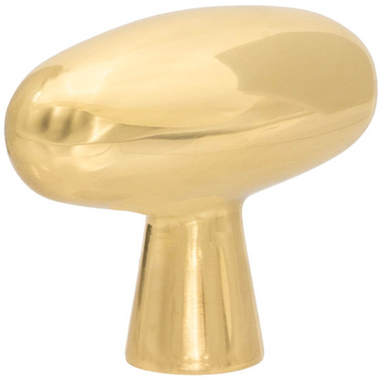 T Oliver Knob, Polished Brass
