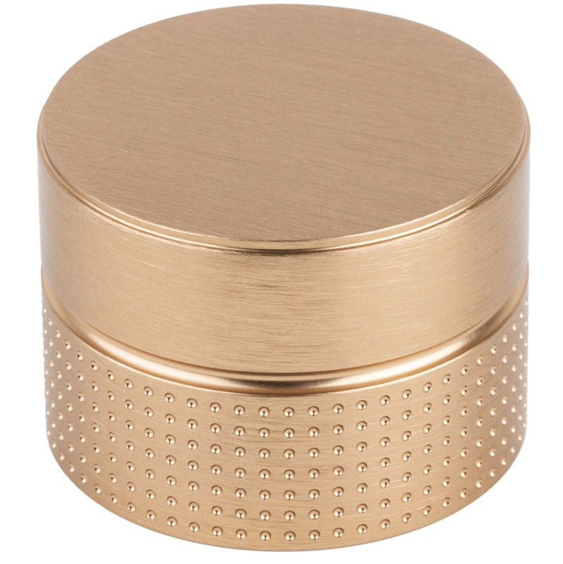 Point Knob, Brushed Brass