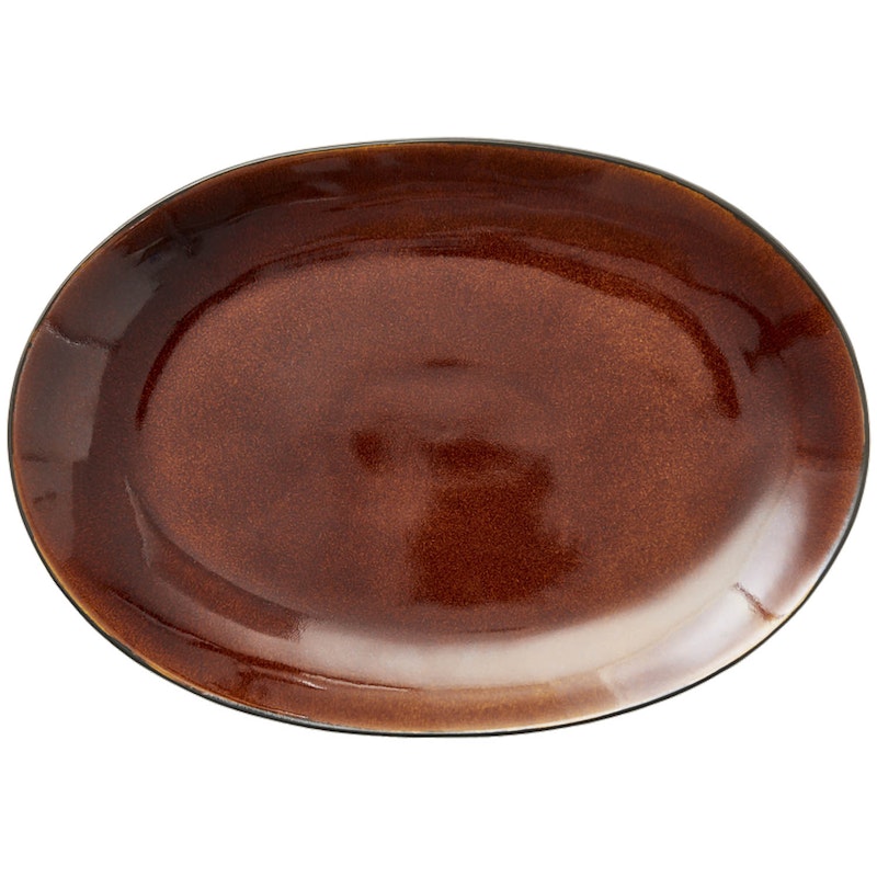 Gastro Serving Dish 25x36 cm, Black/Amber