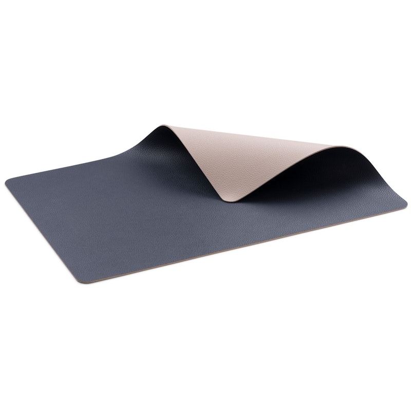 Reversible Table Mat 4-pack, Blue/Sand