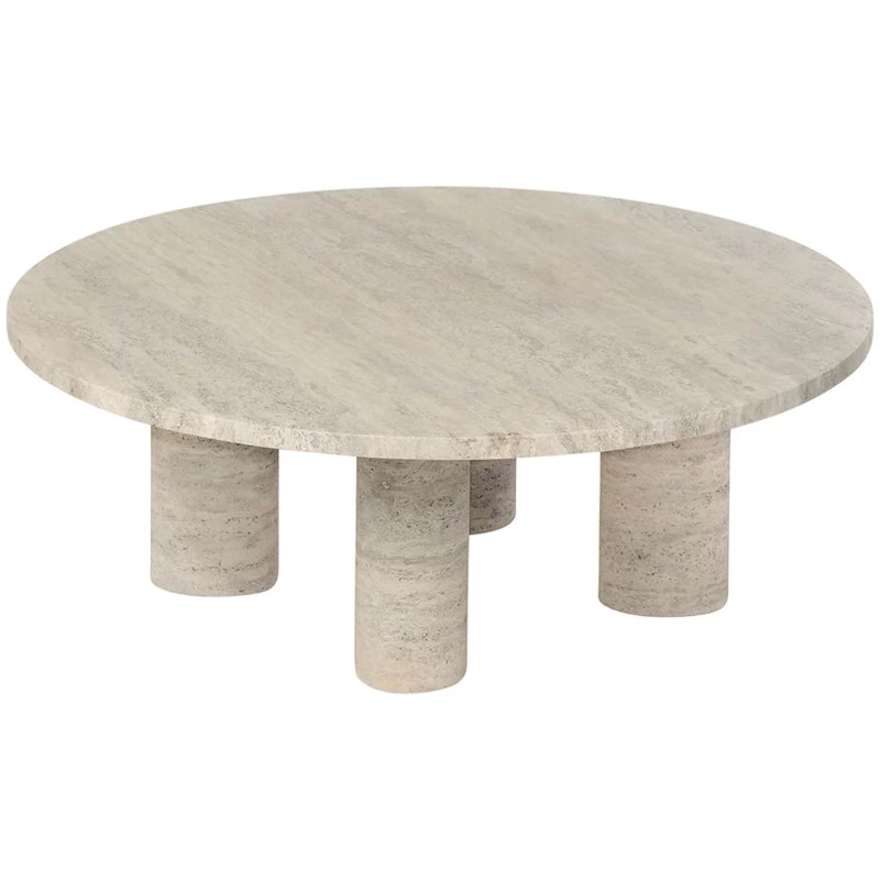 Volos Coffee Table Ø75, Travertine