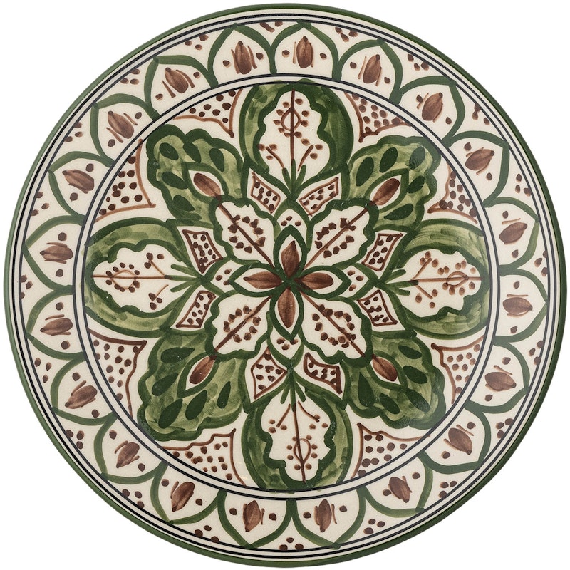 Karlie Plate Stoneware Ø19 cm, Green