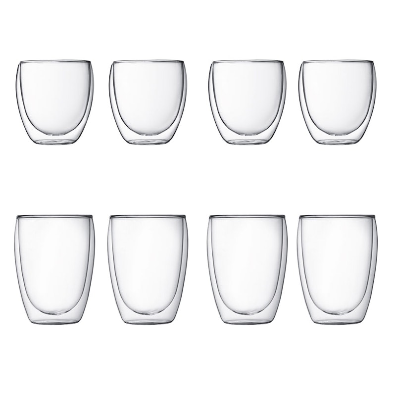 Pavina Double-walled Glass Set With 8