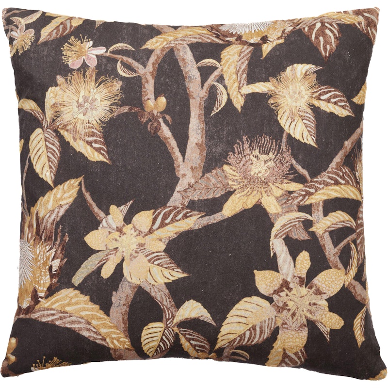 Torun Cushion Cover 50x50 cm, Black / Ochra