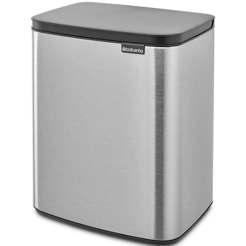 Bo Paper Bin 12 L, Brushed Steel