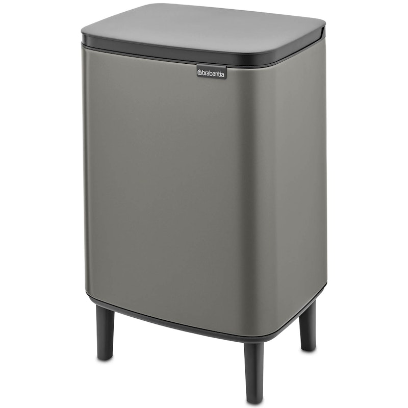 Bo Paper Bin With Leg 12 L, Platinum