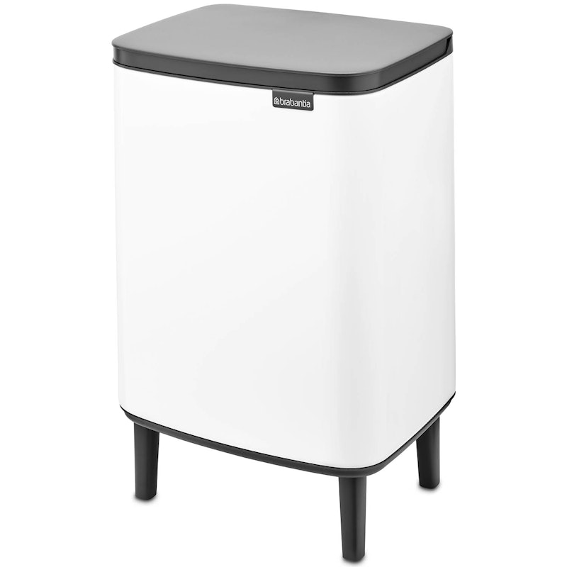 Bo Paper Bin With Leg 12 L, White