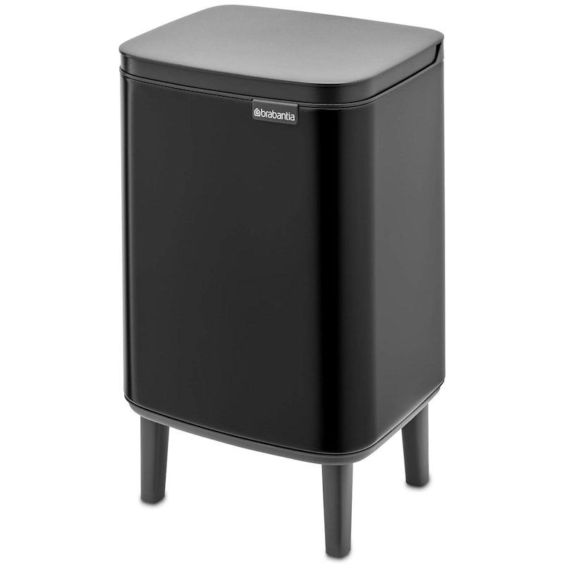 Bo Paper Bin With Leg 7 L, Matte Black