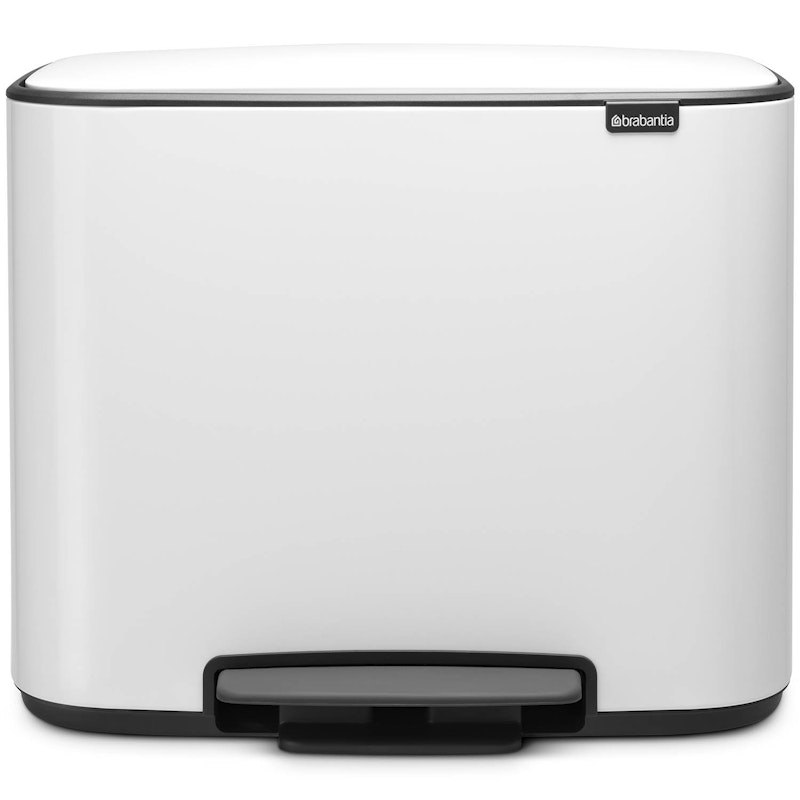 Bo Pedal Bin 11 + 23L, White