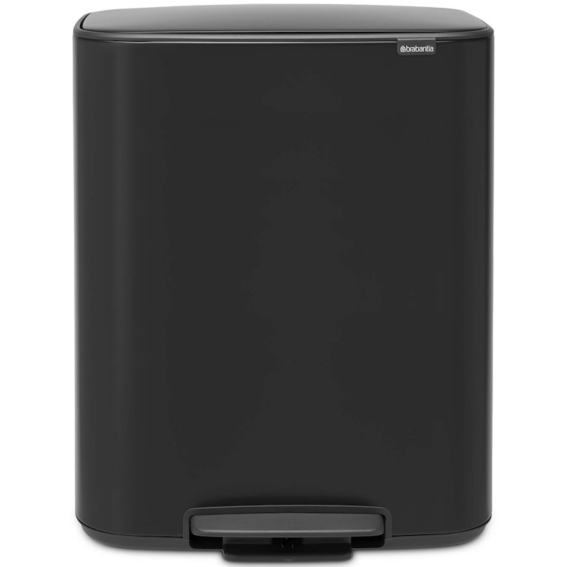 Bo Pedal Bin 2 x 30L, Matte Black