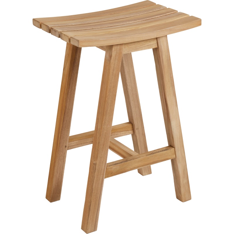 Keros Bar Stool Teak, 45x32 H65cm