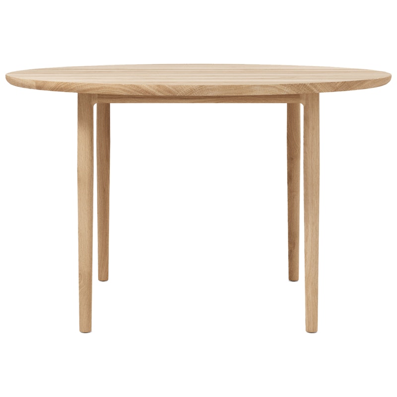 Arv Dining Table Ø120, White Oiled Oak