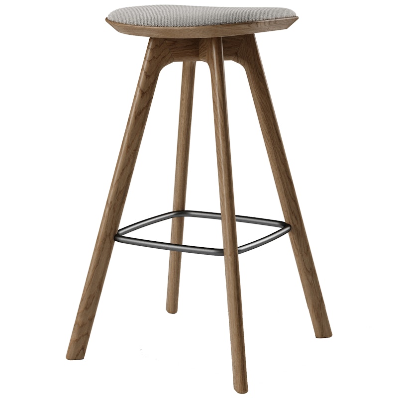 Pauline Bar Stool 75 cm, Fumed Oak / Hallingdal Grey