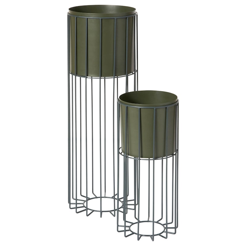 Fenja Pots With Stands 25x80 cm, 2-pack