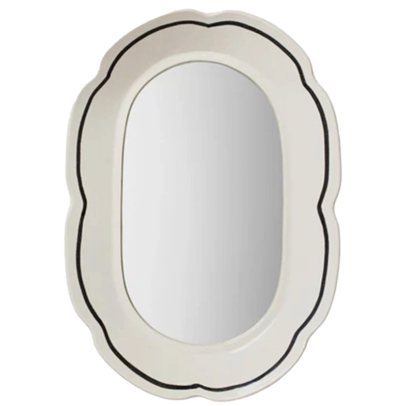 Hilma Mirror White, 30x45 cm