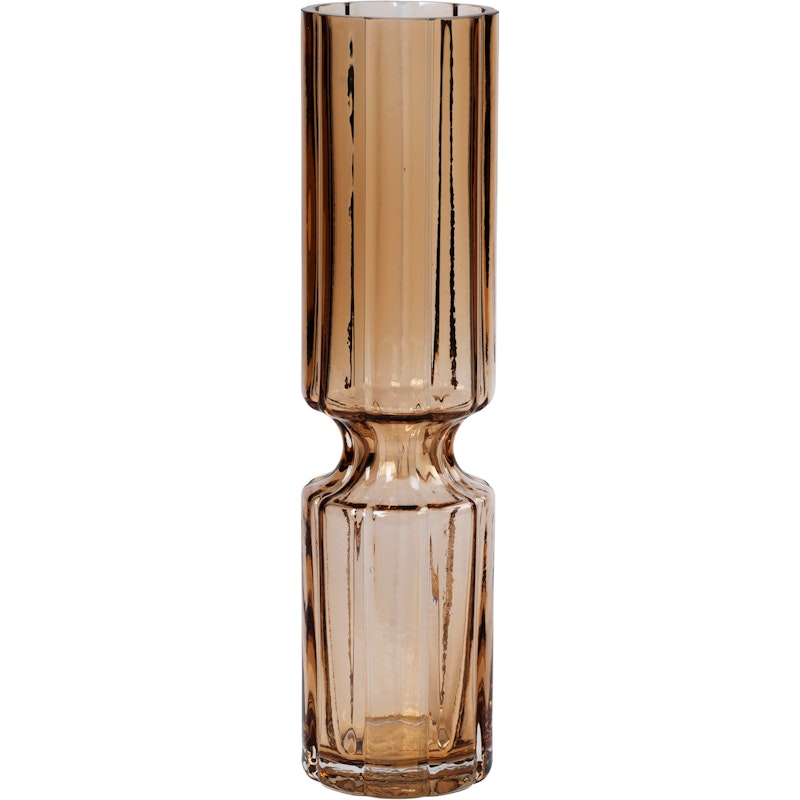 Hyacint Glass Vase Mouth-blown 31,7 cm, Indian Tan