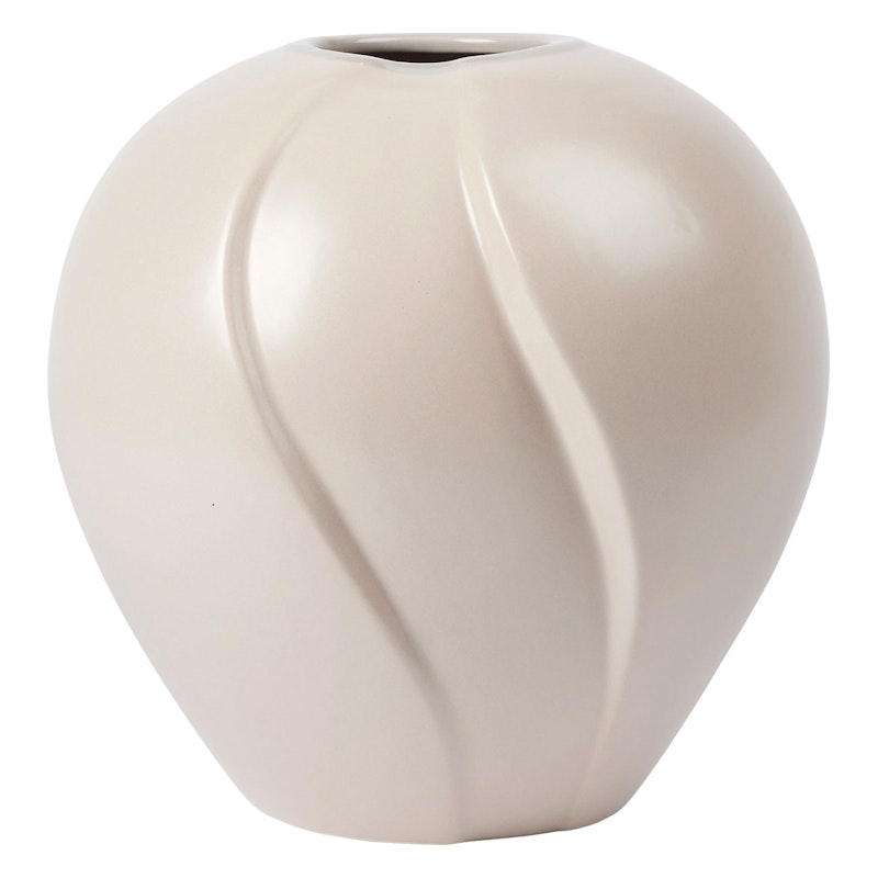 Leda Vase Sand, 25 cm