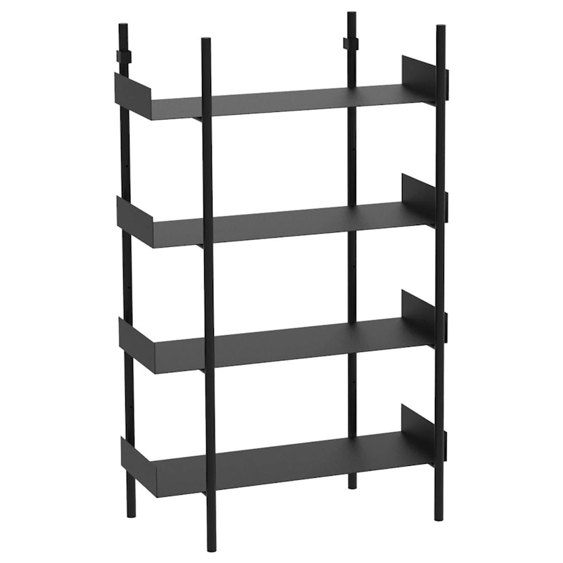 Nobuko Bookcase 4 Shelves, Black