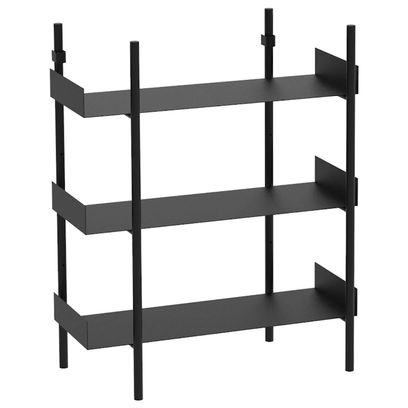 Nobuko Bookcase 3 Shelves, Black