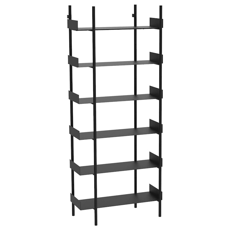 Nobuko Bookcase 6 Shelves, Black