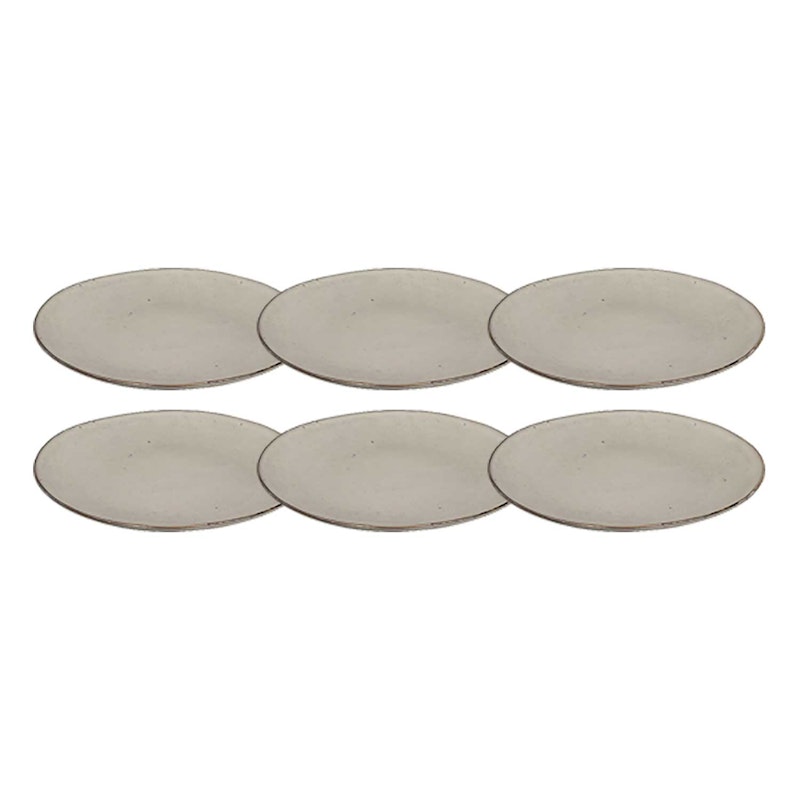 Nordic Sand Plate 26 cm, 6 Pcs