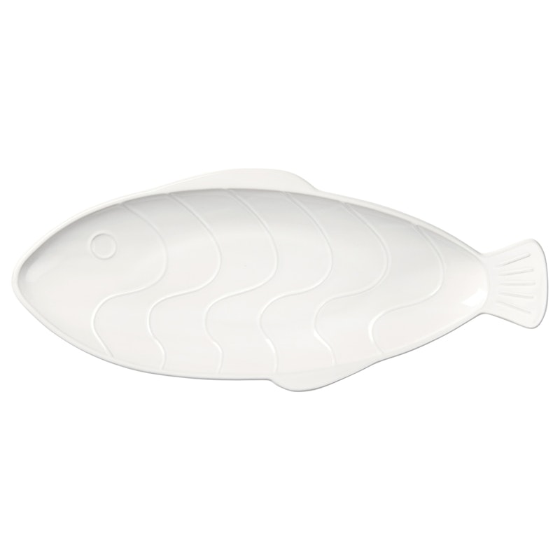 Pesce Dish White, 17,6x41,4 cm