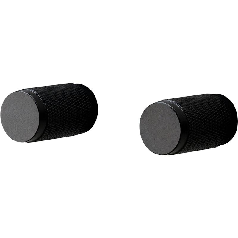 Cross Knob 2-pack, Black