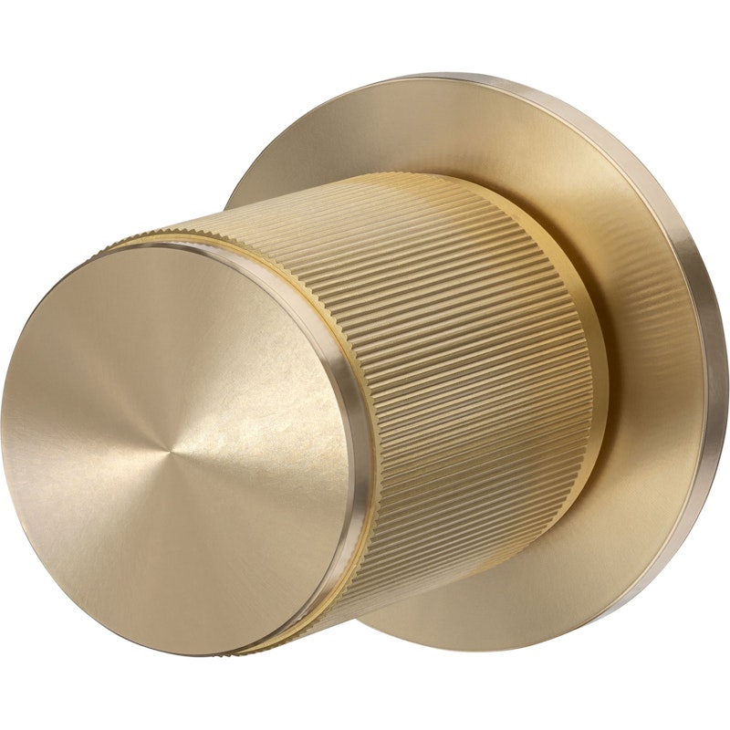 Door Knob Double Sided Linear, Brass