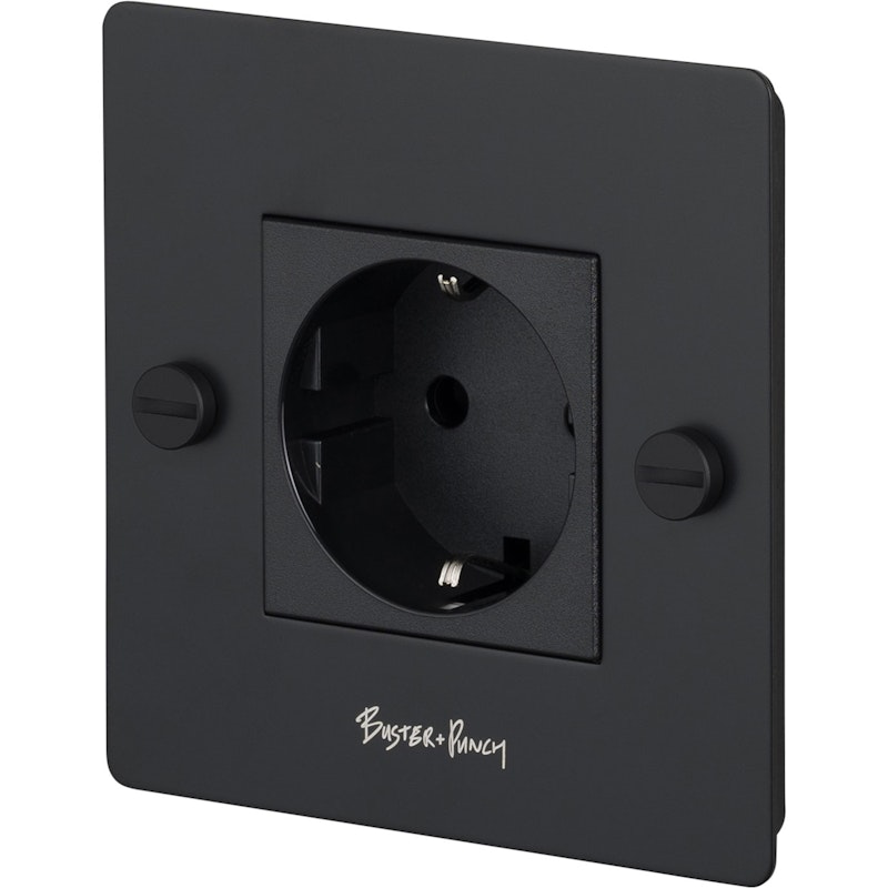 1G Socket Euro, Black