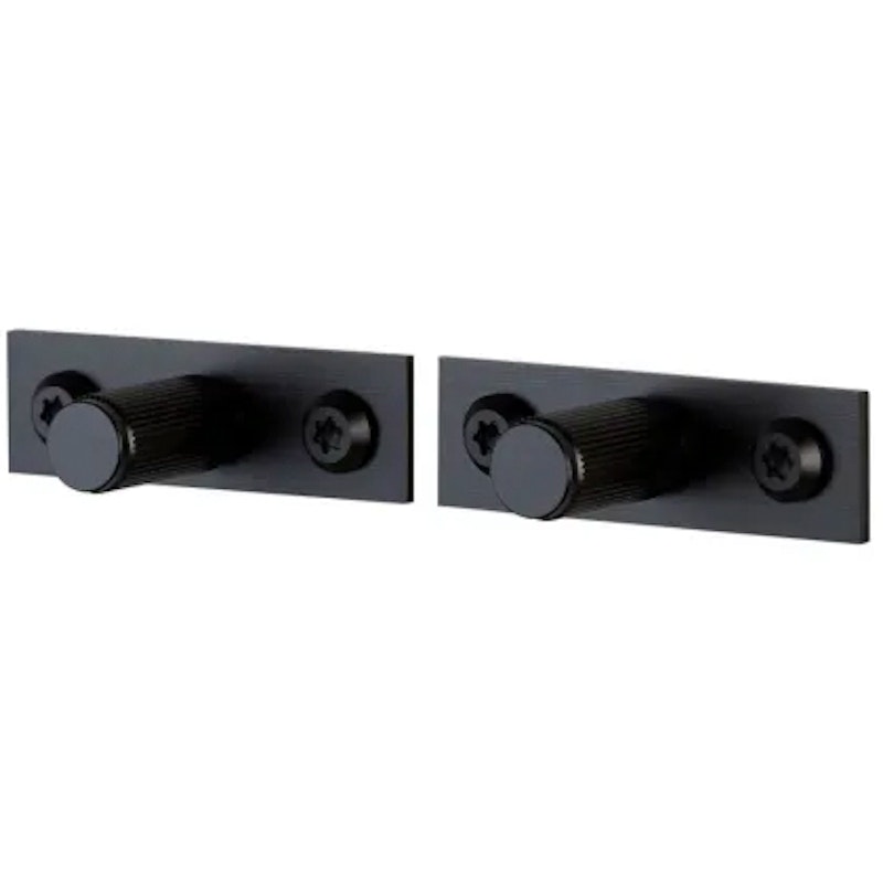 Linear Plate Knobs 2-pack, Black