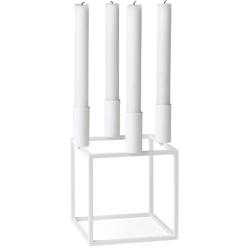 Kubus 4 Candle Holder, White