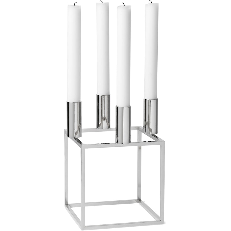 Kubus 4 Candle Holder, Nickel