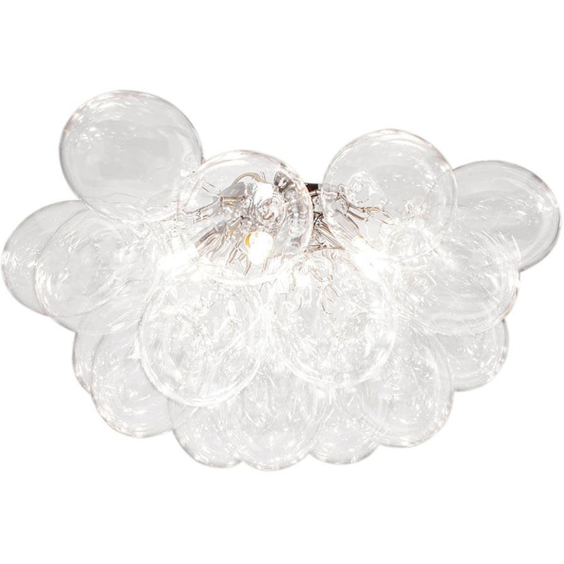 Gross Flush Ceiling Light 50 cm, Clear