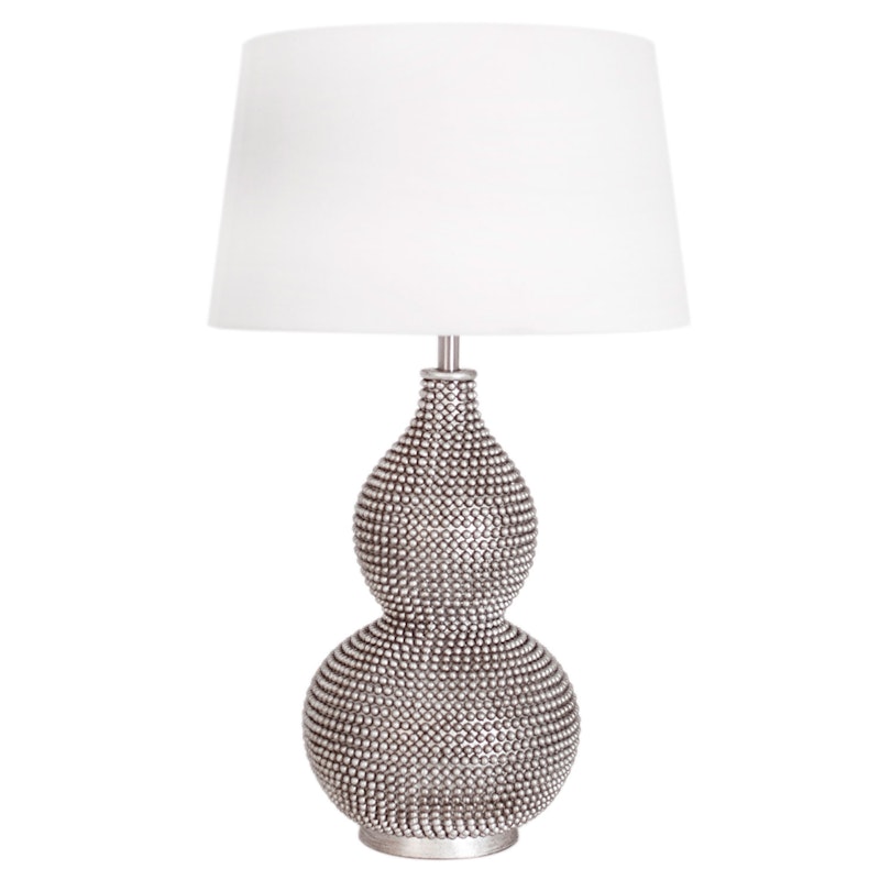 Lofty Table Lamp H55cm, Satin/ White