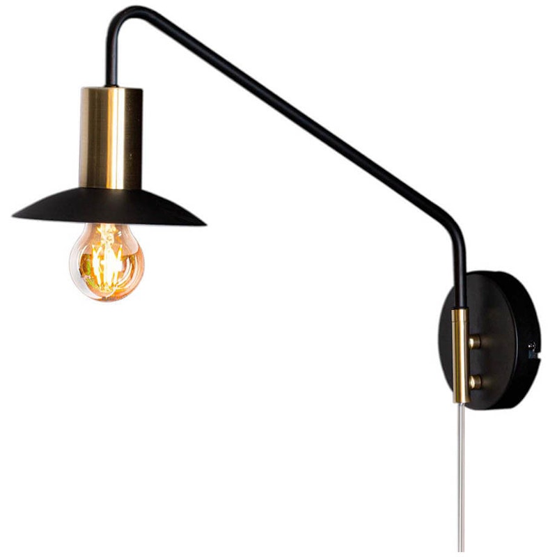 Quinn Wall Lamp Short, Matt Black